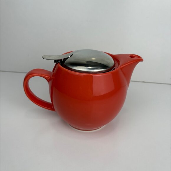 Bee House Zero Japan Coral Ceramic Teapot With Lid & Infuser NEW - Picture 7 of 7